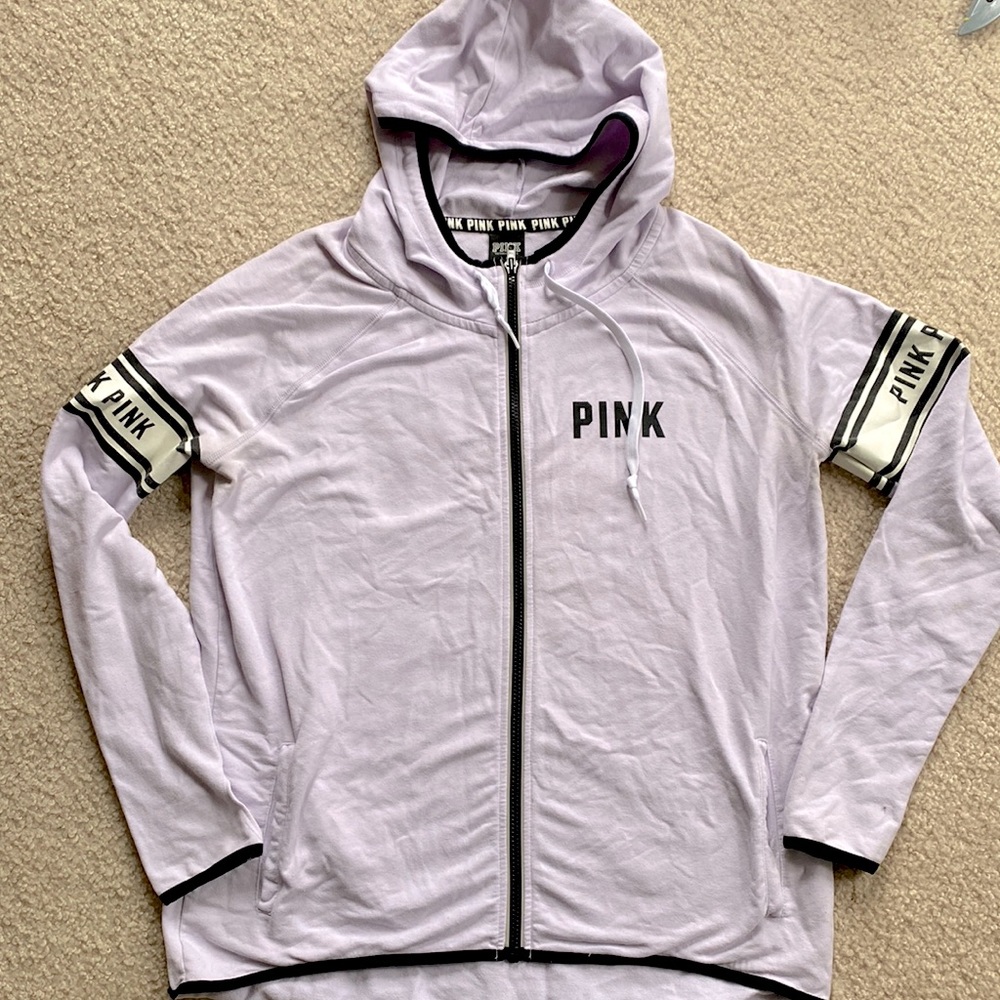 Victoria’s Secret Pink full zip hoodie sweatshirt